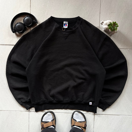 (L BOXY) VINTAGE RUSSELL CREWNECK 90s - SUN FADED