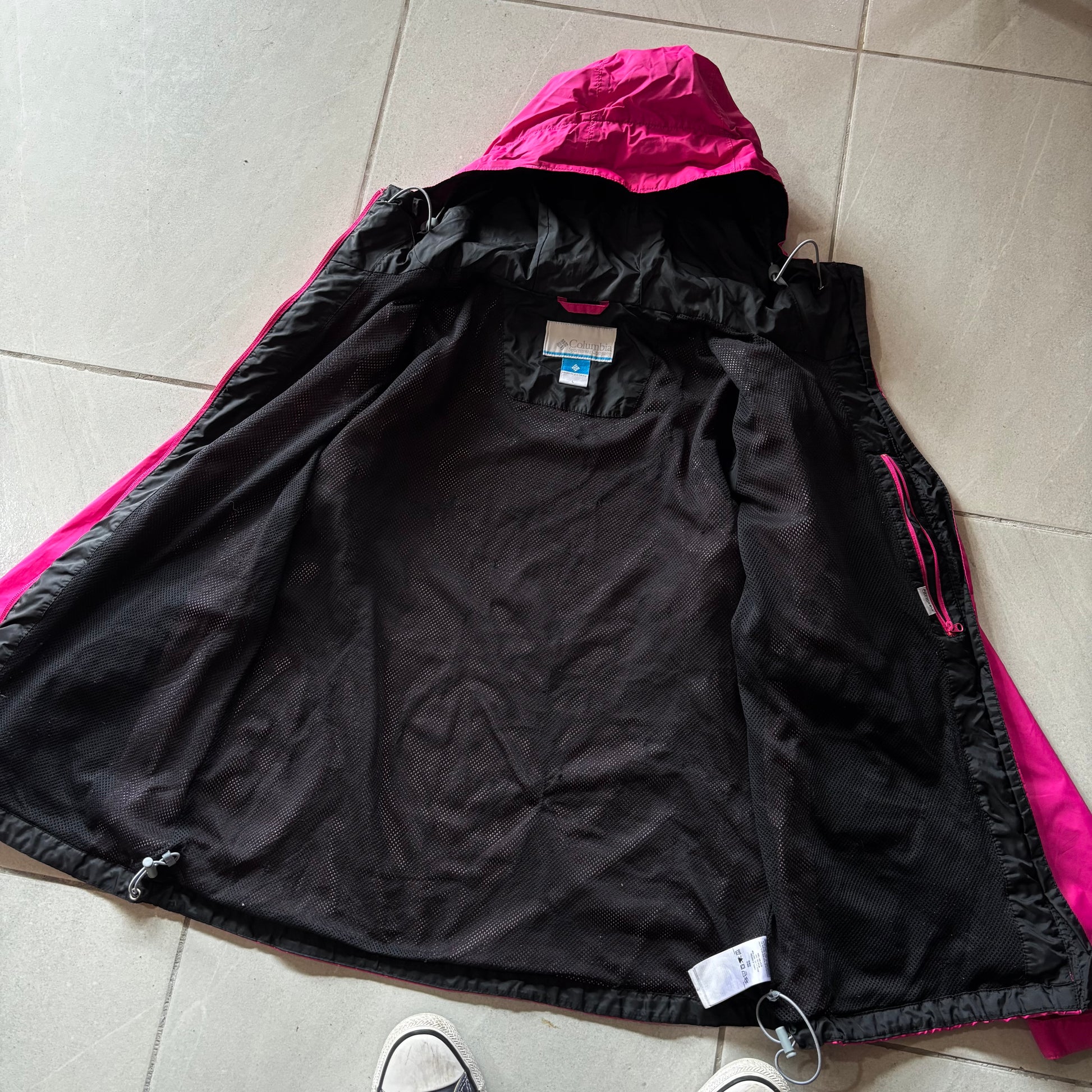 (L) COLUMBIA WINDBREAKER - ZIP DAMAGE