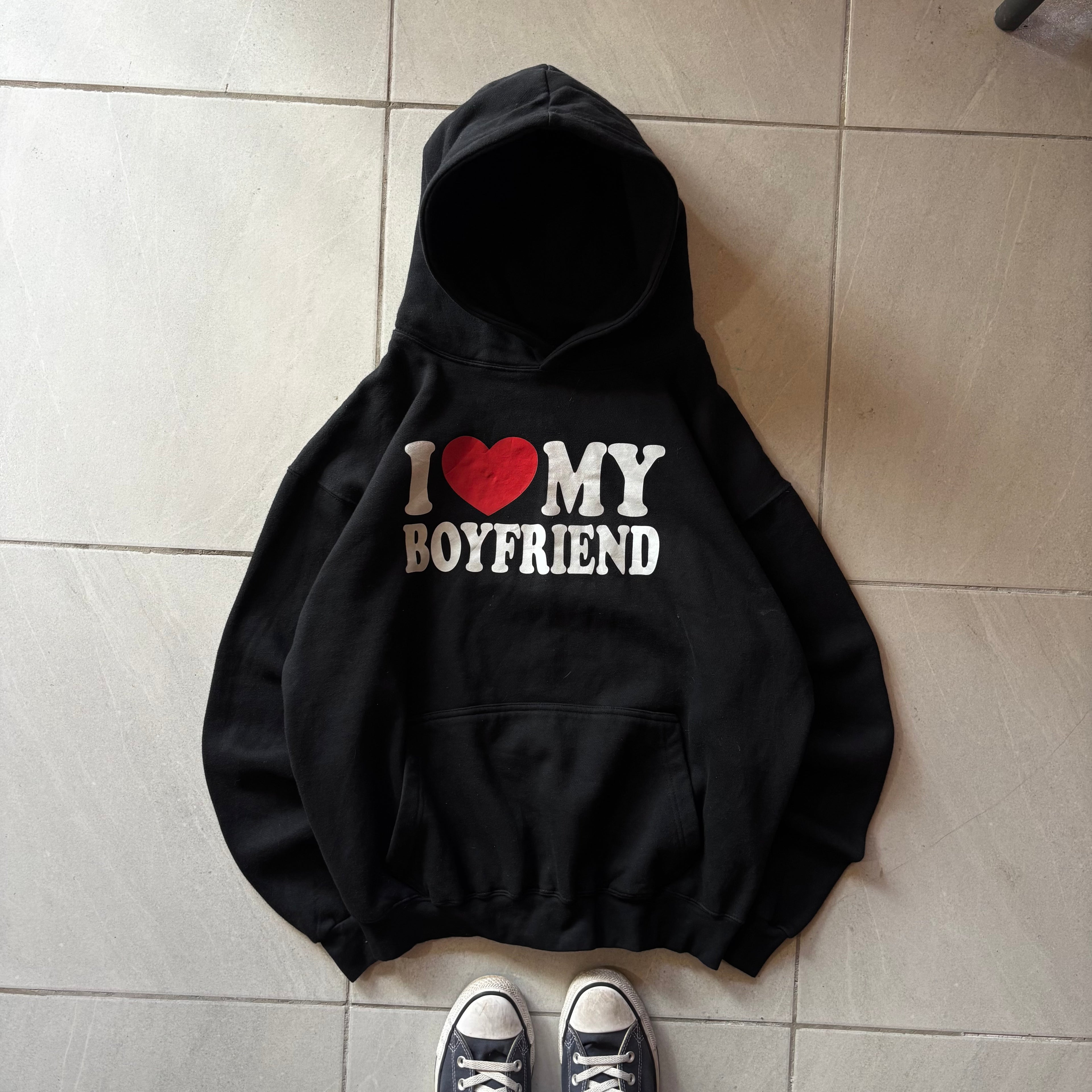 (L FIT M) I LOVE MY BOYFRIEND HOODIE