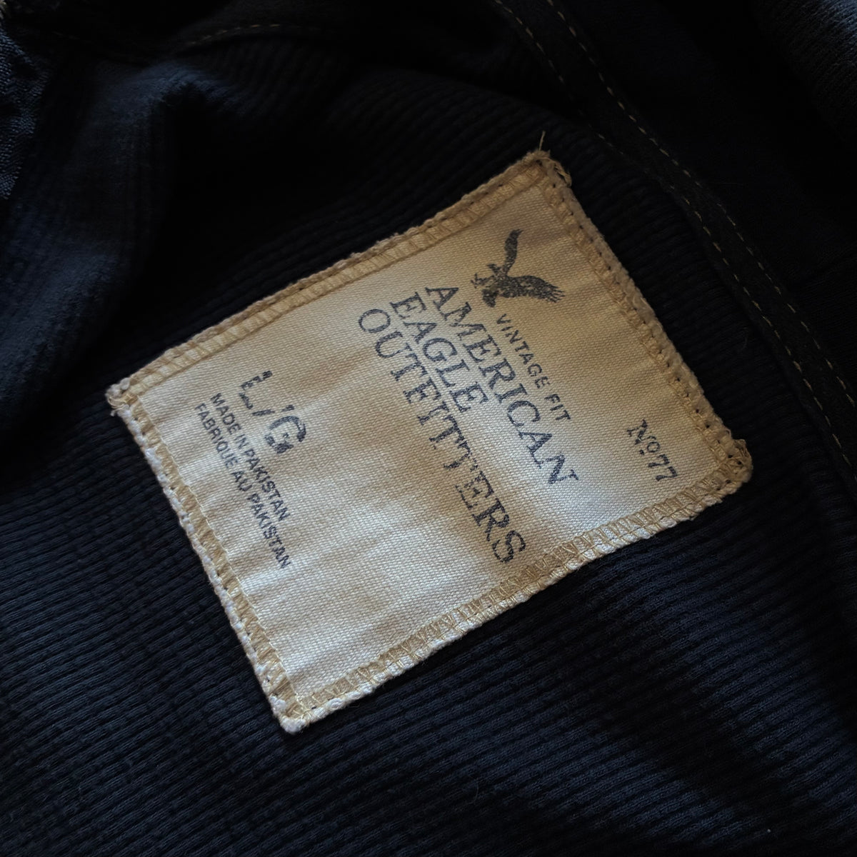 (L) AMERICAN EAGLE VINTAGE HOODIE ZIP UP