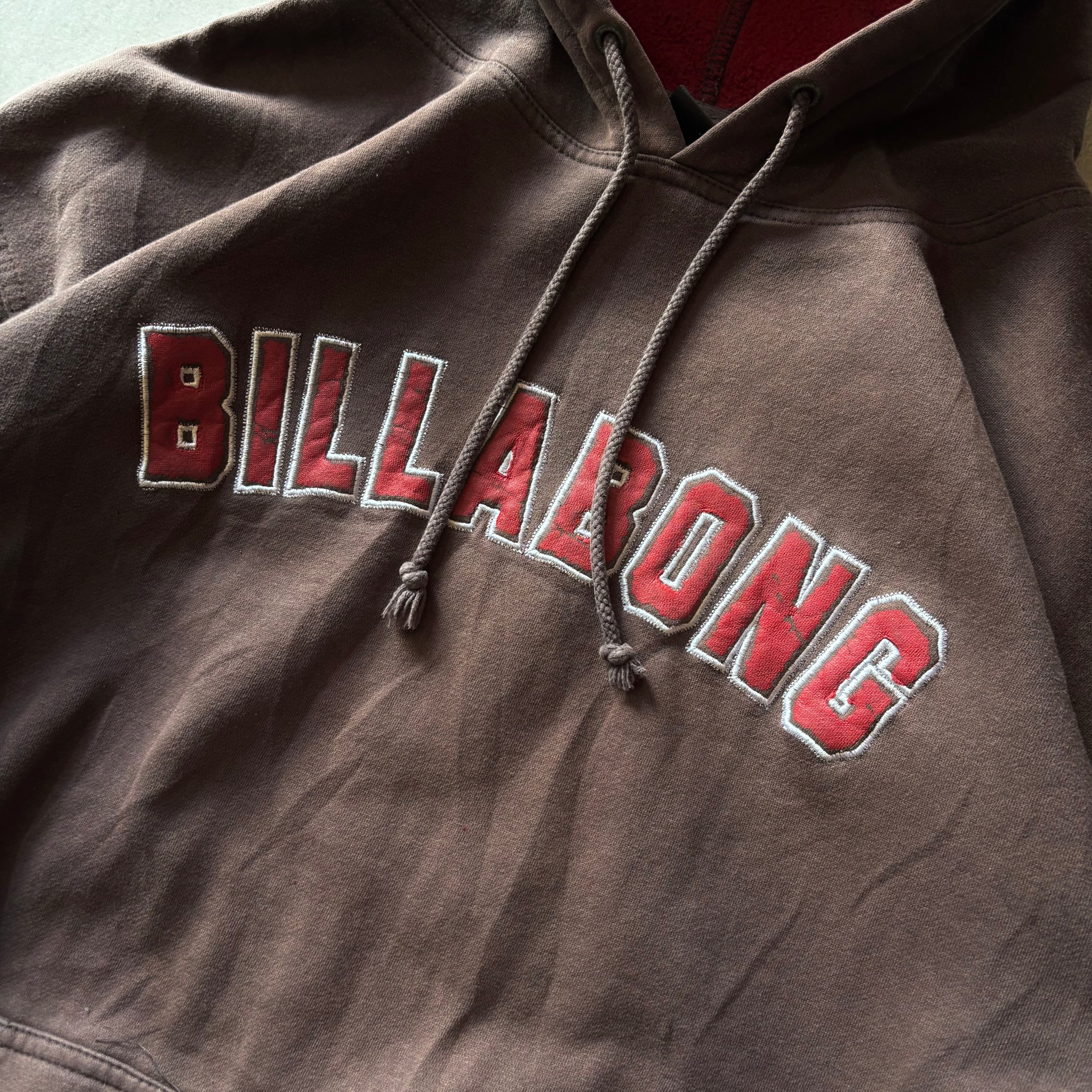 (Xl) VINTAGE BILLABONG HOODIE CAFÉ