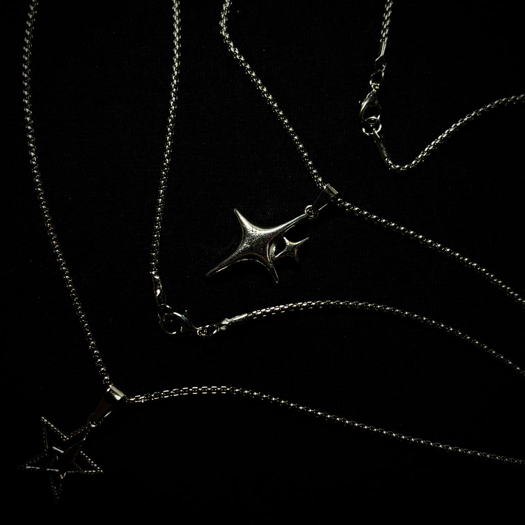 DOUBLE STAR NECKLACE (PACK 2)