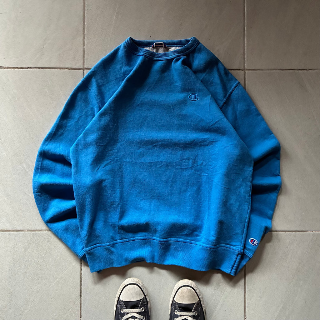 (M) CHAMPION CREWNECK AZUL